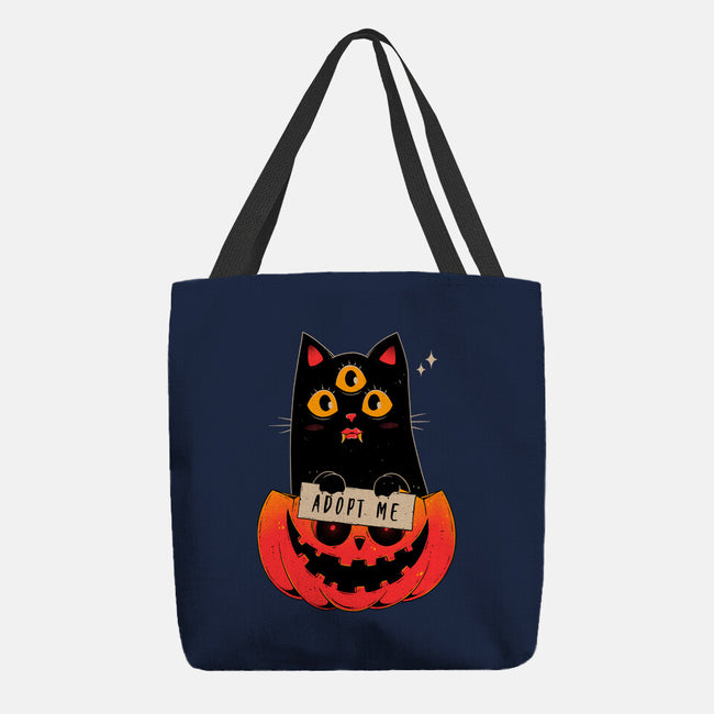 Adopt Spooky Cat-None-Basic Tote-Bag-GODZILLARGE