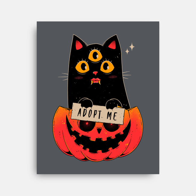 Adopt Spooky Cat-None-Stretched-Canvas-GODZILLARGE