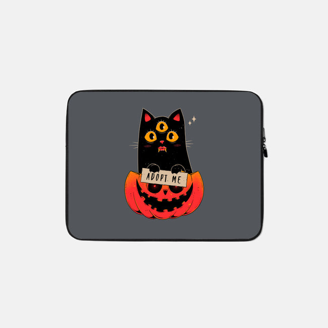 Adopt Spooky Cat-None-Zippered-Laptop Sleeve-GODZILLARGE