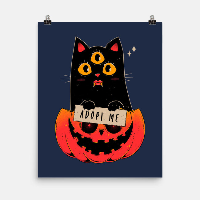 Adopt Spooky Cat-None-Matte-Poster-GODZILLARGE