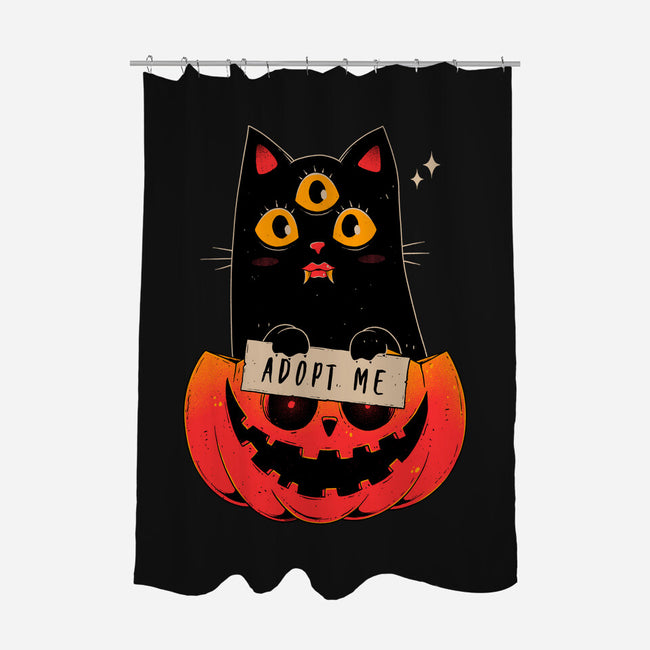 Adopt Spooky Cat-None-Polyester-Shower Curtain-GODZILLARGE