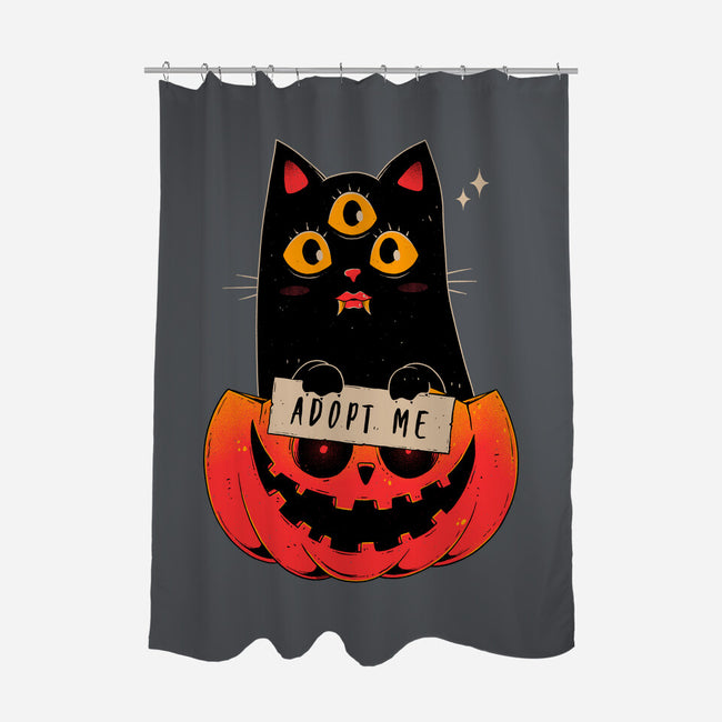 Adopt Spooky Cat-None-Polyester-Shower Curtain-GODZILLARGE