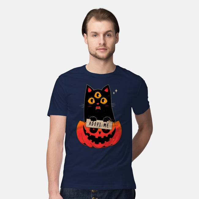 Adopt Spooky Cat-Mens-Premium-Tee-GODZILLARGE