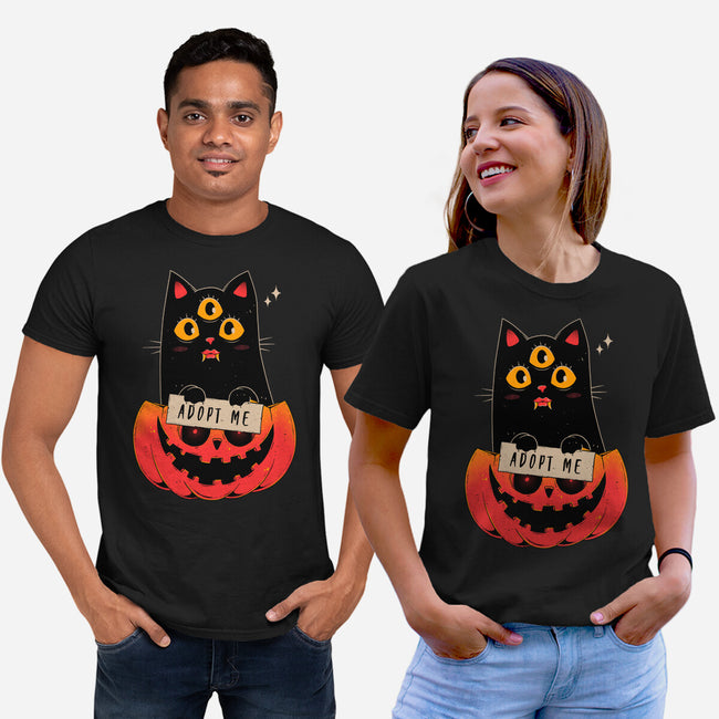 Adopt Spooky Cat-Unisex-Basic-Tee-GODZILLARGE