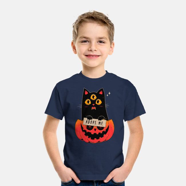 Adopt Spooky Cat-Youth-Basic-Tee-GODZILLARGE