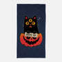 Adopt Spooky Cat-None-Beach-Towel-GODZILLARGE