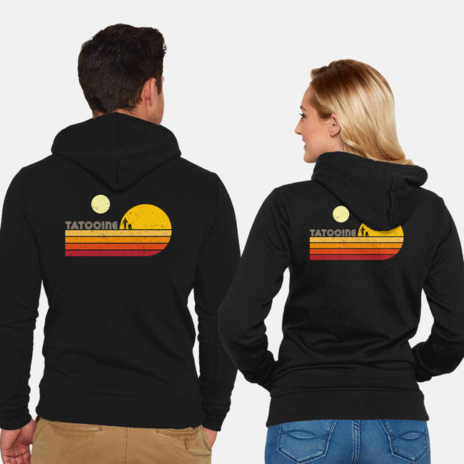 Two Suns Vintage-Unisex-Zip-Up-Sweatshirt-DrMonekers