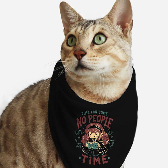 Time For Some No People Time-Cat-Bandana-Pet Collar-Arigatees