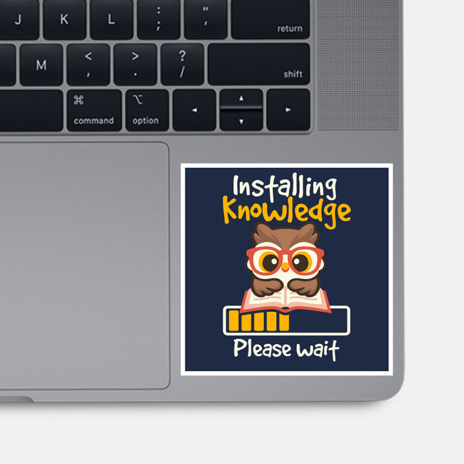 Installing Knowledge-None-Glossy-Sticker-NemiMakeit