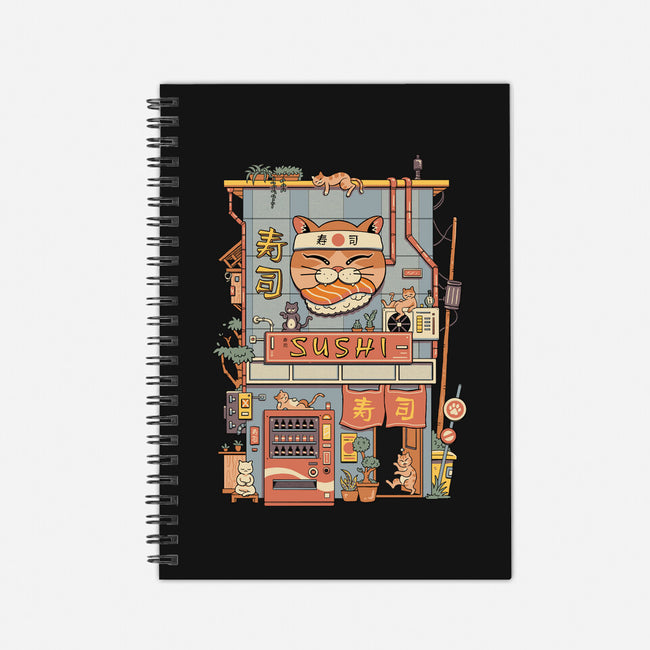 Neko Sushi House-None-Dot Grid-Notebook-vp021