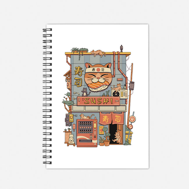 Neko Sushi House-None-Dot Grid-Notebook-vp021