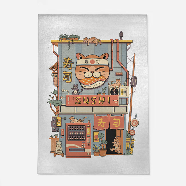 Neko Sushi House-None-Outdoor-Rug-vp021