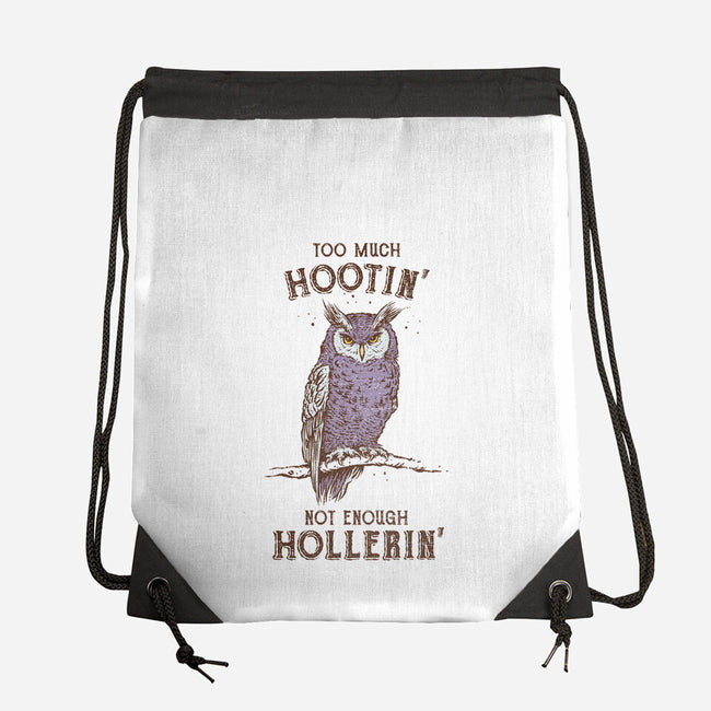 Too Much Hootin-None-Drawstring-Bag-kg07