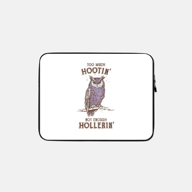 Too Much Hootin-None-Zippered-Laptop Sleeve-kg07