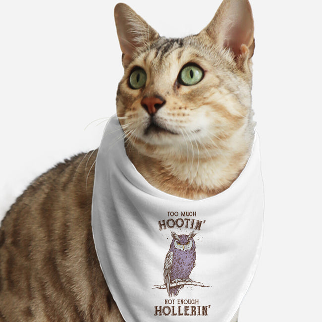 Too Much Hootin-Cat-Bandana-Pet Collar-kg07