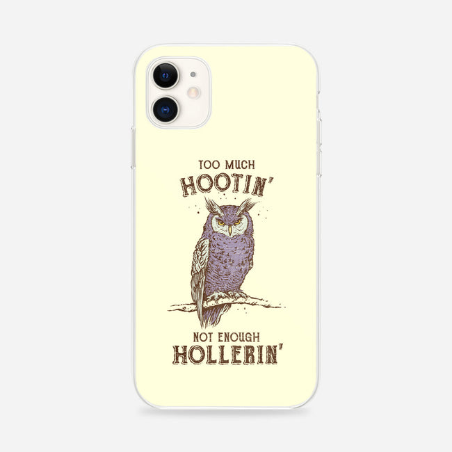 Too Much Hootin-iPhone-Snap-Phone Case-kg07