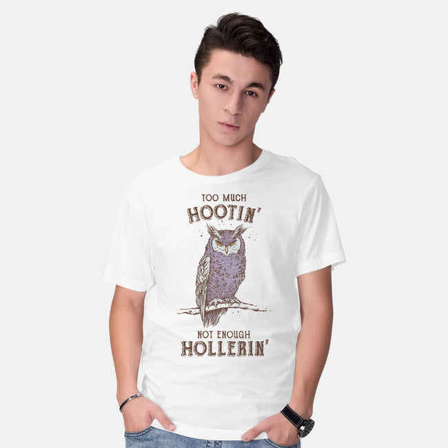 Too Much Hootin-Mens-Basic-Tee-kg07