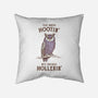 Too Much Hootin-None-Non-Removable Cover w Insert-Throw Pillow-kg07