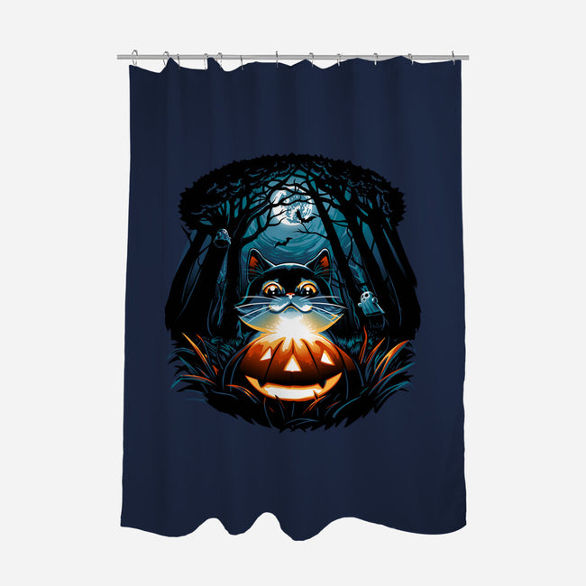 Halloween Mystery-None-Polyester-Shower Curtain-daobiwan