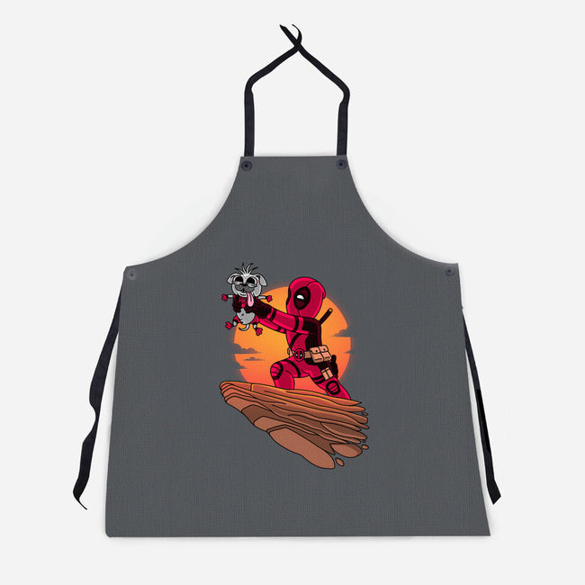 The Dog King-Unisex-Kitchen-Apron-patrickgp