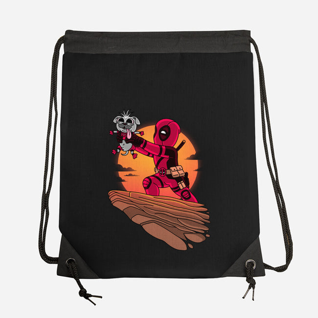 The Dog King-None-Drawstring-Bag-patrickgp