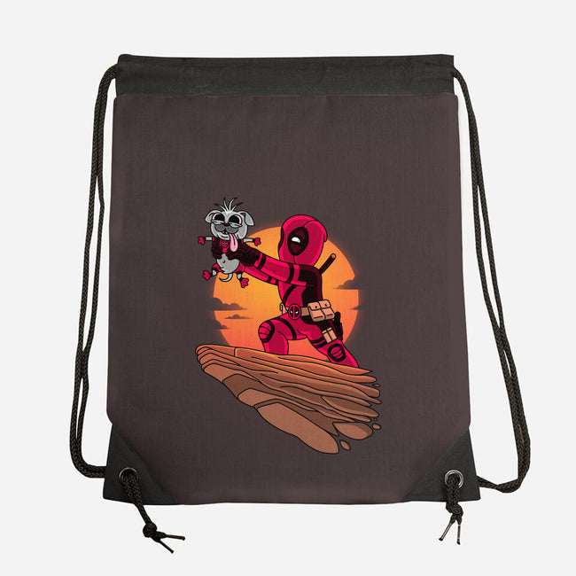 The Dog King-None-Drawstring-Bag-patrickgp