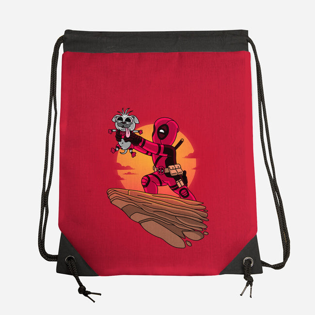 The Dog King-None-Drawstring-Bag-patrickgp