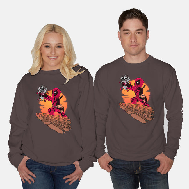 The Dog King-Unisex-Crew Neck-Sweatshirt-patrickgp