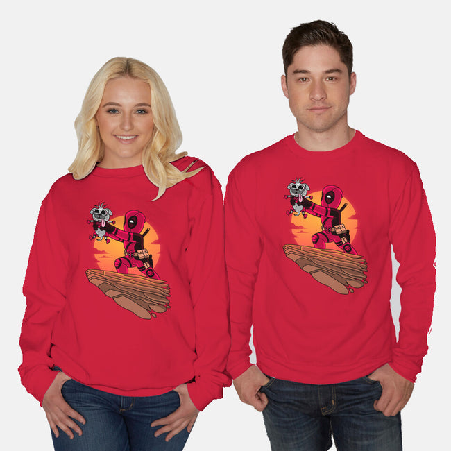 The Dog King-Unisex-Crew Neck-Sweatshirt-patrickgp