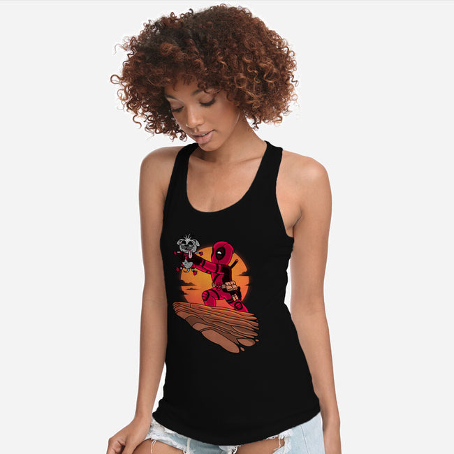 The Dog King-Womens-Racerback-Tank-patrickgp