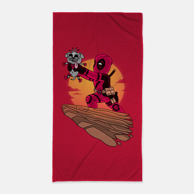 The Dog King-None-Beach-Towel-patrickgp