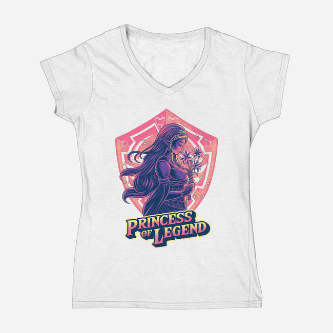 Princess Of Legend-Womens-V-Neck-Tee-rmatix