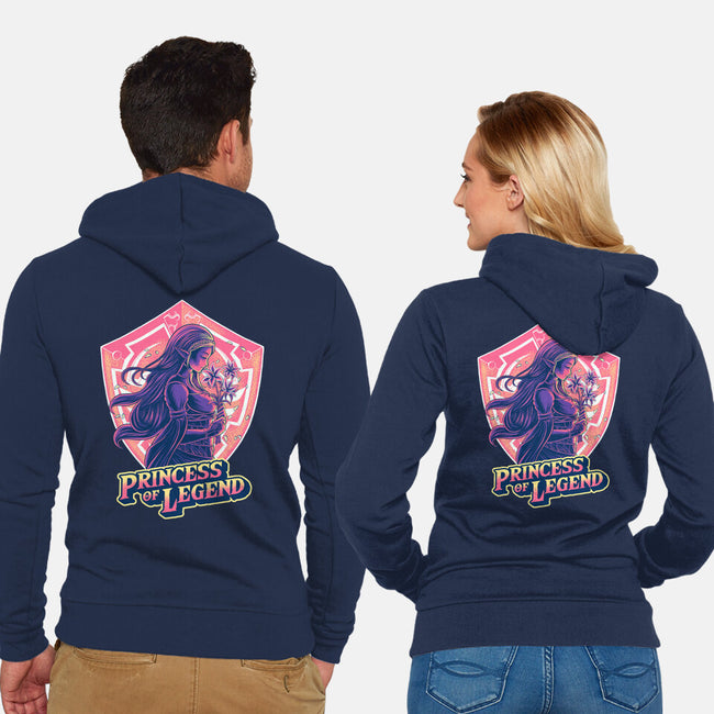 Princess Of Legend-Unisex-Zip-Up-Sweatshirt-rmatix