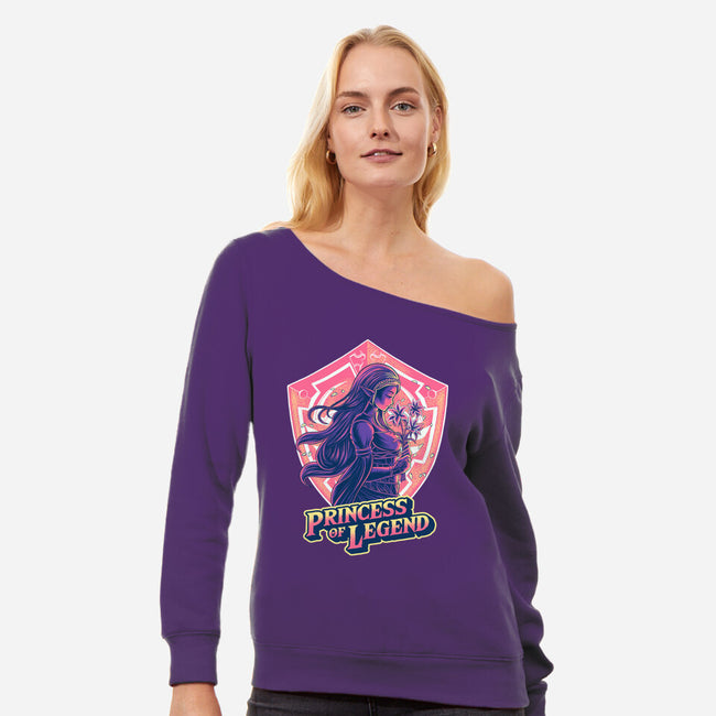 Princess Of Legend-Womens-Off Shoulder-Sweatshirt-rmatix