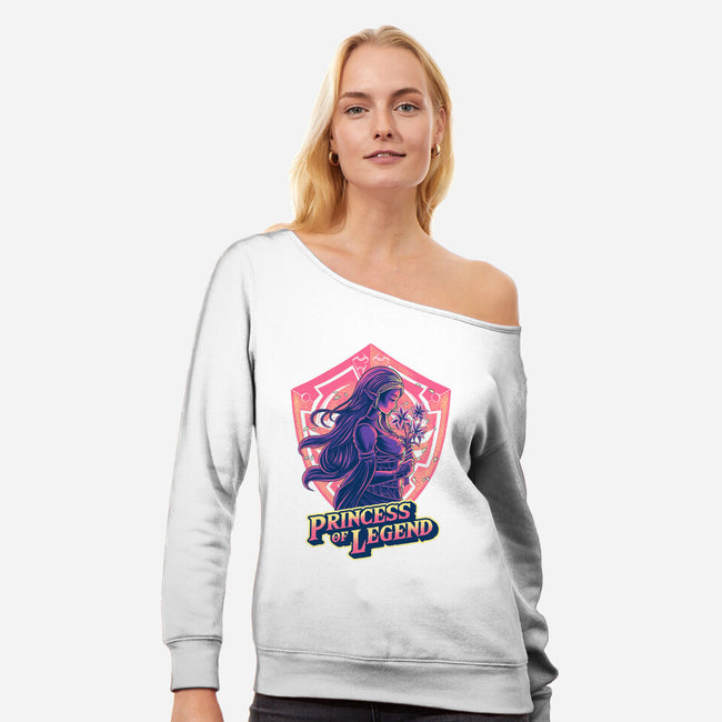 Princess Of Legend-Womens-Off Shoulder-Sweatshirt-rmatix