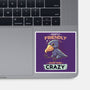 Sometimes Crazy-None-Glossy-Sticker-Geekydog