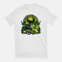 Chillin Like A Witch-Womens-Fitted-Tee-panicking_bat