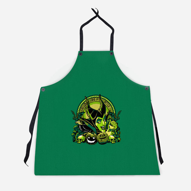 Chillin Like A Witch-Unisex-Kitchen-Apron-panicking_bat