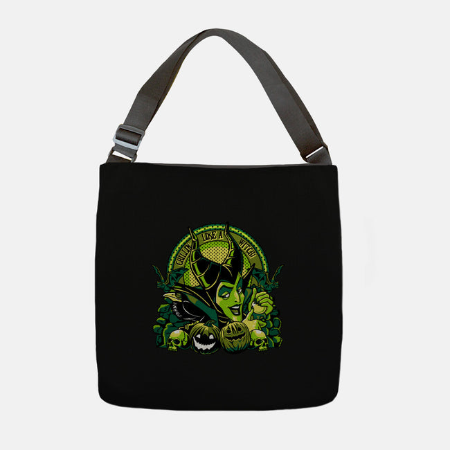 Chillin Like A Witch-None-Adjustable Tote-Bag-panicking_bat