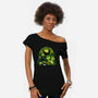 Chillin Like A Witch-Womens-Off Shoulder-Tee-panicking_bat