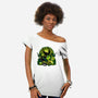 Chillin Like A Witch-Womens-Off Shoulder-Tee-panicking_bat