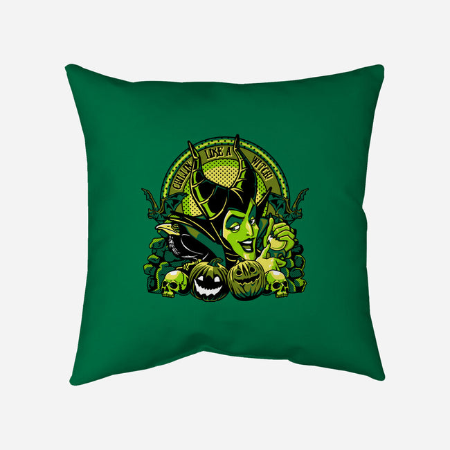 Chillin Like A Witch-None-Removable Cover w Insert-Throw Pillow-panicking_bat