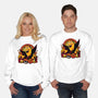 Blah Blah Blah-Unisex-Crew Neck-Sweatshirt-panicking_bat