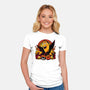 Blah Blah Blah-Womens-Fitted-Tee-panicking_bat