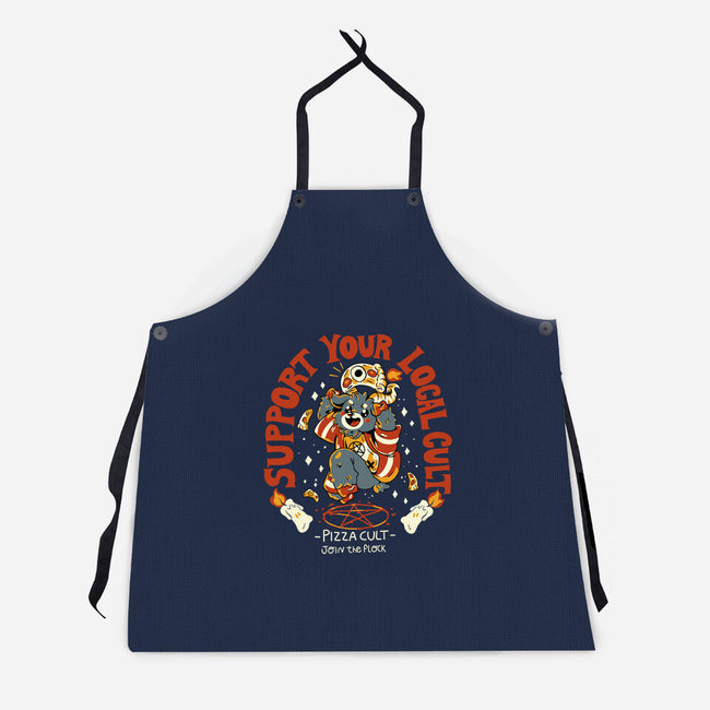 Pizza Cult-Unisex-Kitchen-Apron-yumie