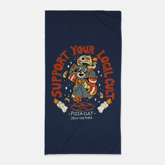 Pizza Cult-None-Beach-Towel-yumie