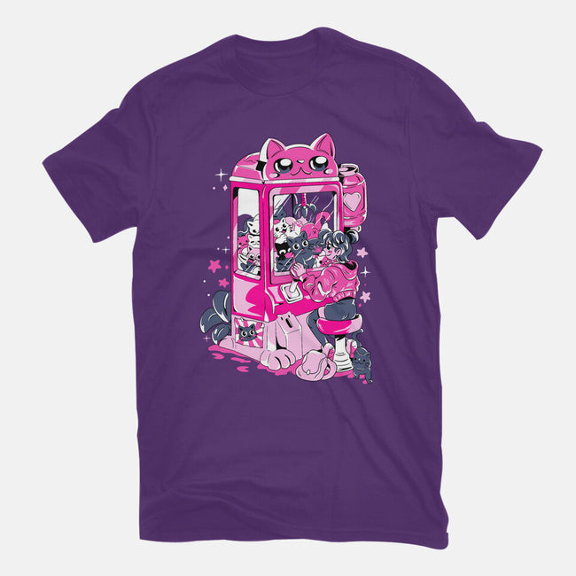 Cat Game-Womens-Fitted-Tee-yumie