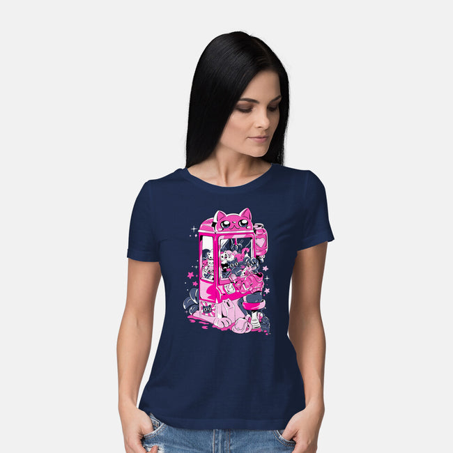 Cat Game-Womens-Basic-Tee-yumie