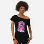 Cat Game-Womens-Off Shoulder-Tee-yumie