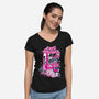 Cat Game-Womens-V-Neck-Tee-yumie